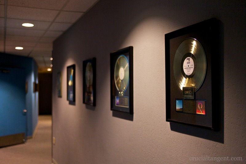 Gold records line the walls of The Annex studios