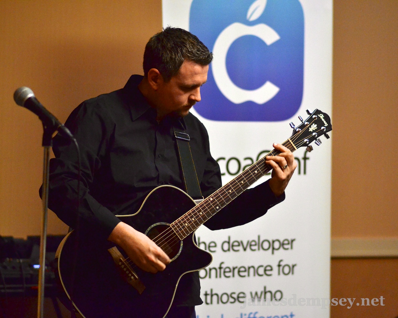 Ben Scheirman playing guitar